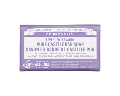 Dr. Bronner's Pure-Castile Bar Soap - Lavender - 140g