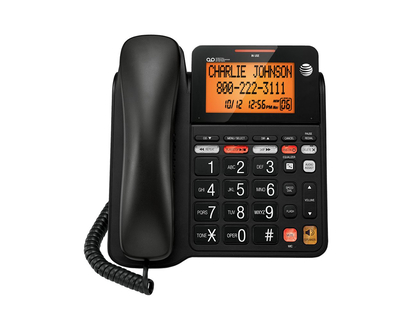 AT&T Corded Phone Answering System with Caller ID/Call Waiting - Black - CL4940