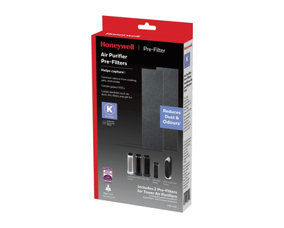Honeywell Household Gas &amp; Odour Reducing Air Purifier Replacement Pre-Filters K - 2 pack - HRF-K2C