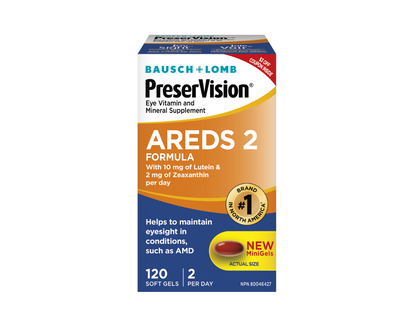 Bausch & Lomb PreserVision Areds 2 Eye Vitamins - 120s
