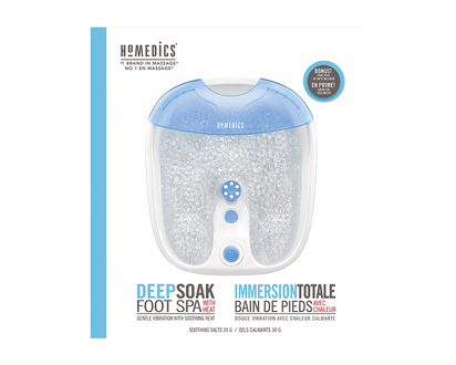 HoMedics Deep Soak Foot Spa with Heat - FB-65-CA