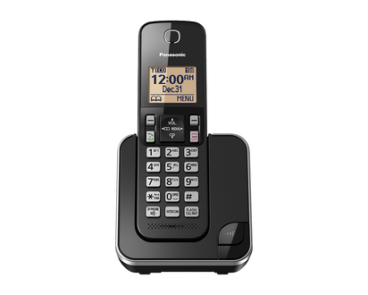 Panasonic 1 Handset Cordless Phone - Black - KXTGC380B