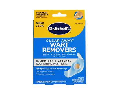 Dr. Scholl's Clear Away Wart Remover - 9 Strips/12 Discs