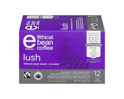 Ethical Bean Coffee - Lush Medium Dark Roast - 12s