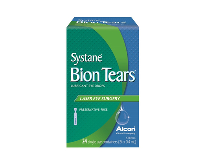 Systane Bion Tears Lubricant Eye Drops for Laser Eye Surgery - 24 x 0.4ml