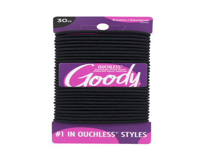 Goody Ouchless No-Metal Elastics Black - 10939 - 30s