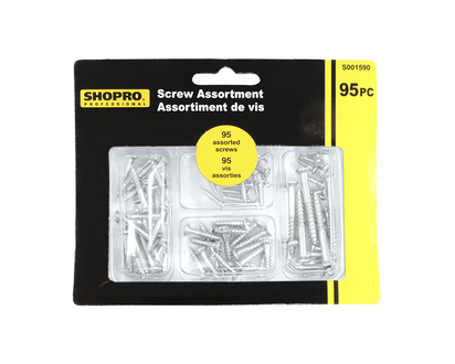Shopro Screw Assortment - 95 pieces