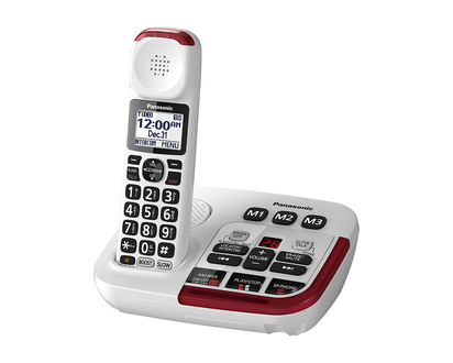 Panasonic Amplified Cordless Phone - White - KXTGM470W