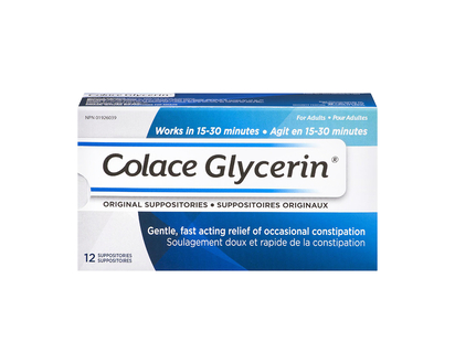 Colace Glycerin Suppositories - 12s