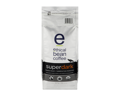 Ethical Bean Coffee - Super Dark French Roast - Whole Bean - 908g