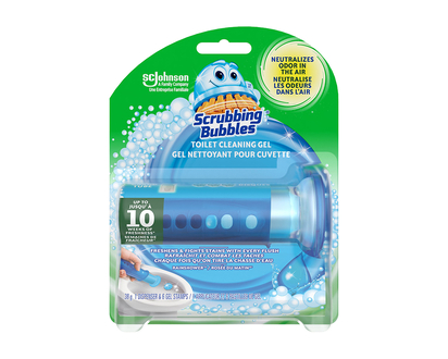 Scrubbing Bubbles Toilet Cleaning Gel - Rainshower - 38g/6 gels