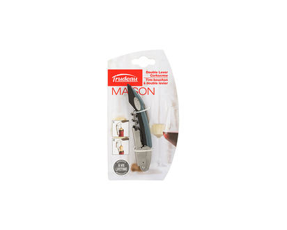 Trudeau Double Level Waiter Corkscrew - Assorted