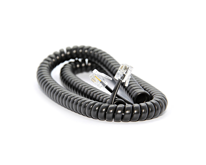 UltraLink 12' Phone Coil Cord - Black - UHS87BL