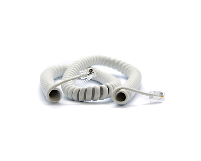 UltraLink 12' Phone Coil Cord - White - UHS68WH