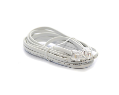 UltraLink 7' Telephone Line Cord - White - UHS90CL