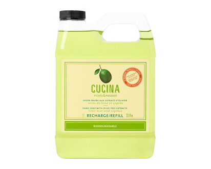 Fruits &amp; Passion Cucina Hand Soap Refill - Lime Zest and Cypress - 1L