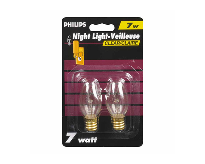 Philips 7W Clear Night Light - 2 pack 
