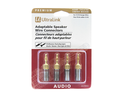 UltraLink Banana Pin Connectors - 2 pairs - ULS902