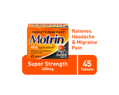 Motrin Super Strength Tablets - 45's