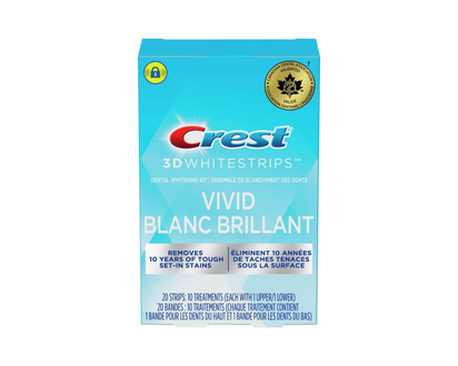 Crest 3D Whitestrips Vivid Teeth Whitening Strips - 10's