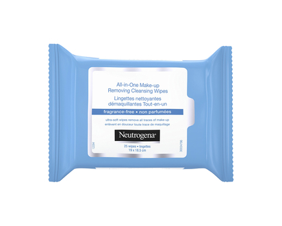 Neutrogena All-in-One Make-Up Removing Cleansing Wipes - Fragrance Free - 25s