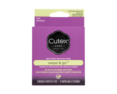 Cutex Swipe & Go Remover Pads - 10's