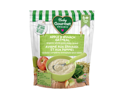 Baby Gourmet Cereal - Apple Spinach Oatmeal - 208g