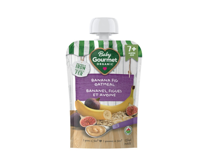 Baby Gourmet Plus Baby Food - Banana Fig Oatmeal - 128ml