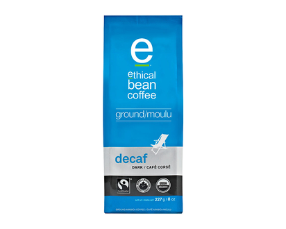Ethical Bean Coffee - Decaf Dark - Ground Coffee - 227g