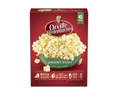 Orville Microwave Smart Pop - 6 Pack / Pop Up Bowl