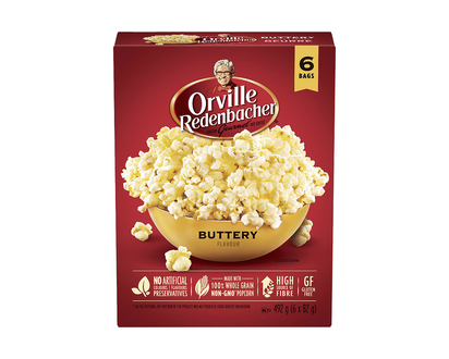 Orville Redenbacher's Buttery Microwave Popcorn - 6 pack