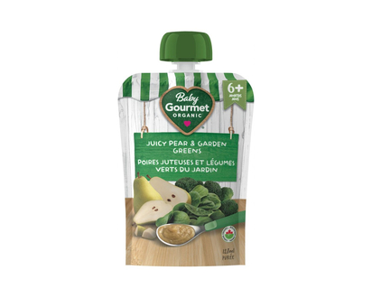 Baby Gourmet Baby Food - Juicy Pear & Garden Greens - 128ml