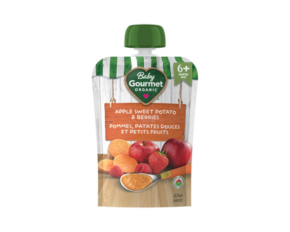 Baby Gourmet Baby Food - Apple Sweet Potato & Berries - 128ml