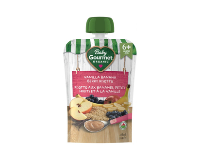 Baby Gourmet Baby Food - Vanilla Banana Berry Risotto - 128 ml