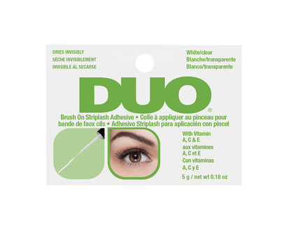 Ardell Duo Brush On Striplash Adhesive - White/Clear
