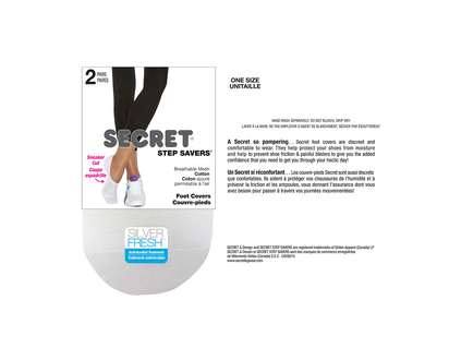 Secret Foot Cover Sneaker Cut  - Nude - 2 pair