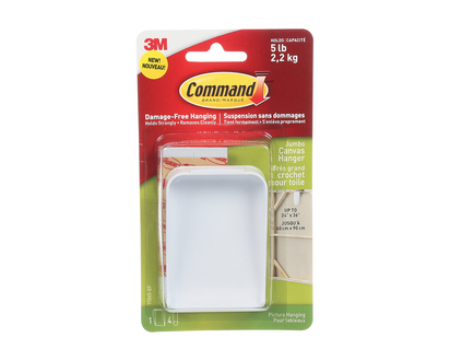 Command Jumbo Canvas Hanger - Single