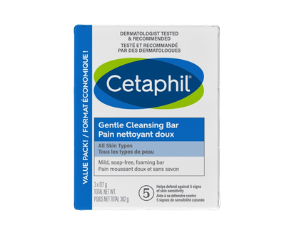 Cetaphil Gentle Cleansing Bar - Sensitive - 3 x 127g
