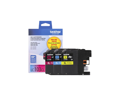 Brother LC103 3 Pack Colour Printer Ink Cartridges - LC1033PKS