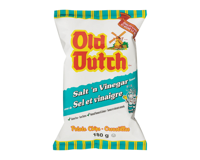 Old Dutch Potato Chips - Salt and Vinegar - 180g