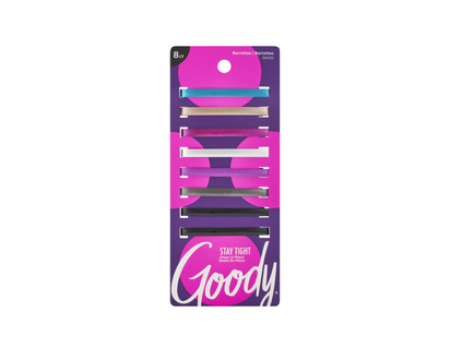 Goody Classics Metal Gloss Stay Tight Barrettes - 8s