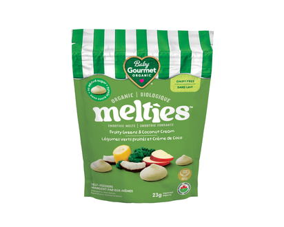 Baby Gourmet Mushies Snacks - Fruity Greens - 23g