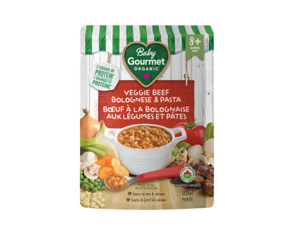 Baby Gourmet Meals Baby Food - Veggie Beef Bolognese & Pasta - 128ml