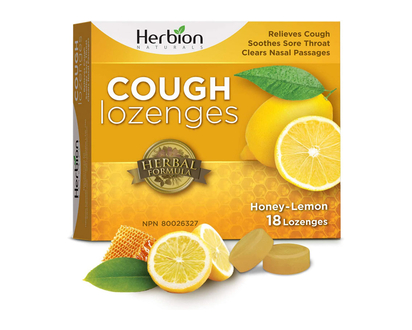 Herbion Naturals Cough Lozenges - Natural Honey Lemon Flavour - 18s