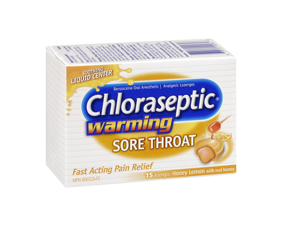 Chloraseptic Warming Sore Throat Lozenge Honey Lemon - 15s