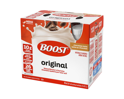 BOOST Original Protein Drink - Chocolate Latte - 6 x 237ml
