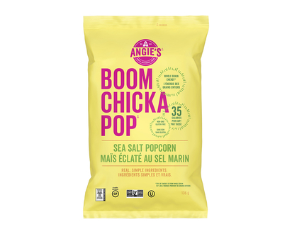 Angie's Boomchickapop Popcorn - Sea Salt - 136g