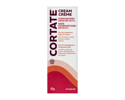 Cortate Hydrocortisone Cream 0.5% - 15g
