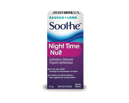 Bausch + Lomb Soothe Night Time Ophthalmic Ointment - 3.5g