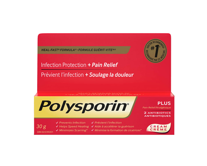 Polysporin Plus Pain Relief Cream - 30g